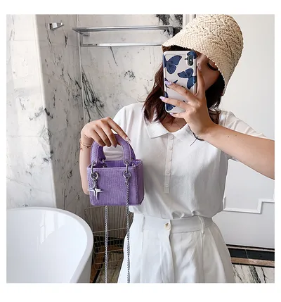 Fashion all-match portable chain shoulder messenger bag