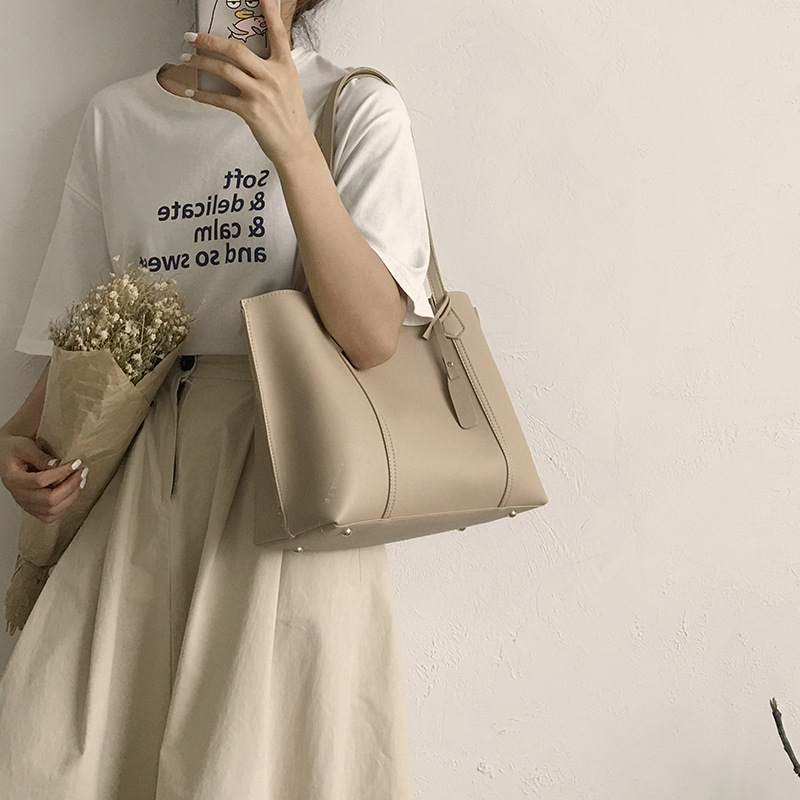 Casual tote bag all-match one-shoulder handbag