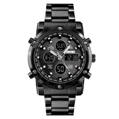 Men's dual movement watch
