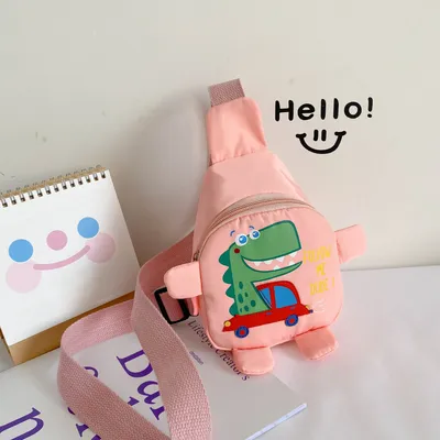 Cute cartoon dinosaur messenger bag