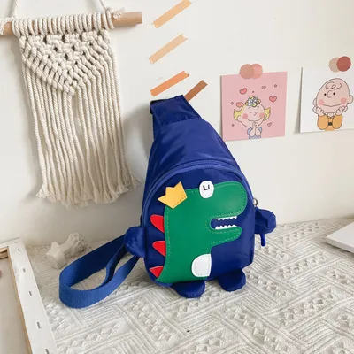 Cute cartoon dinosaur messenger bag