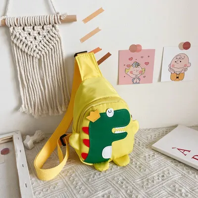 Cute cartoon dinosaur messenger bag