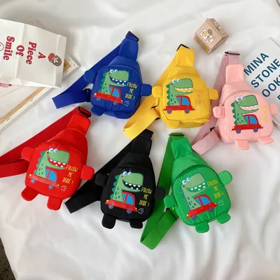 Cute cartoon dinosaur messenger bag