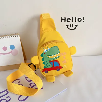 Cute cartoon dinosaur messenger bag