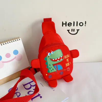 Cute cartoon dinosaur messenger bag