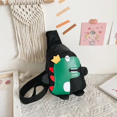 Cute cartoon dinosaur messenger bag