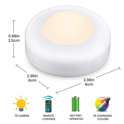 Remote control 16 color LED cabinet light