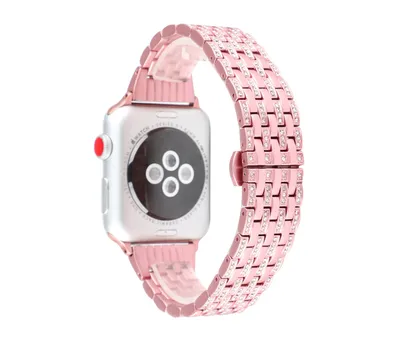 Stainless steel diamond watch strap