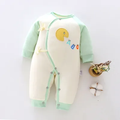 Baby warm one-piece clothes spring, autumn and winter