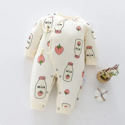 Baby warm one-piece clothes spring, autumn and winter