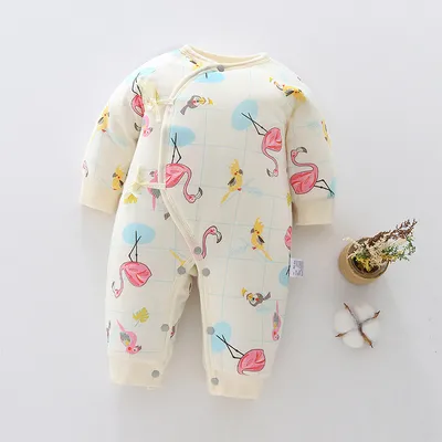 Baby warm one-piece clothes spring, autumn and winter