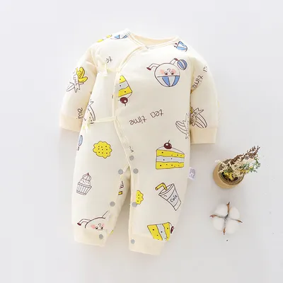 Baby warm one-piece clothes spring, autumn and winter