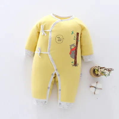 Baby warm one-piece clothes spring, autumn and winter