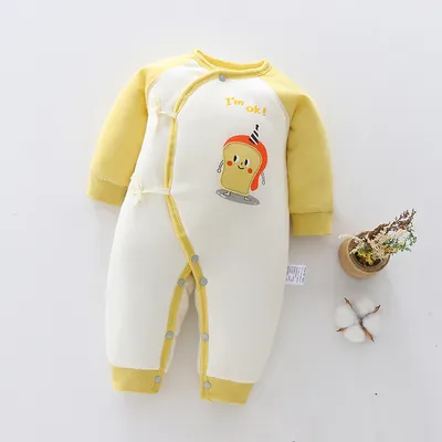 Baby warm one-piece clothes spring, autumn and winter