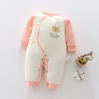 Baby warm one-piece clothes spring, autumn and winter