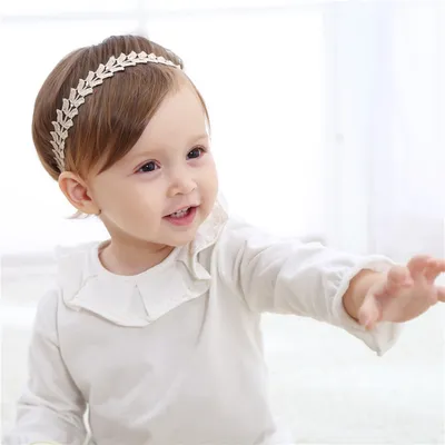 New baby gold hairband