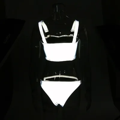 Schoolbag buckle stitching split swimsuit