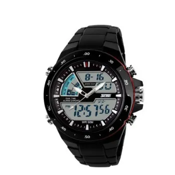Dual display waterproof watch