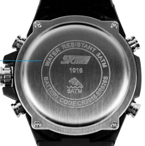 Dual display waterproof watch