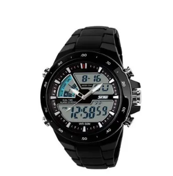 Dual display waterproof watch