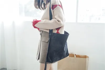 Corduroy canvas bag