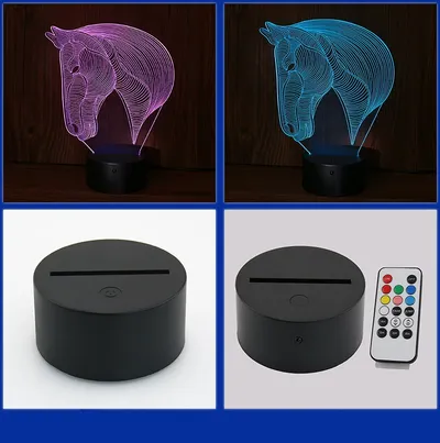 أضواء ليلية LED على شكل رأس حصان
