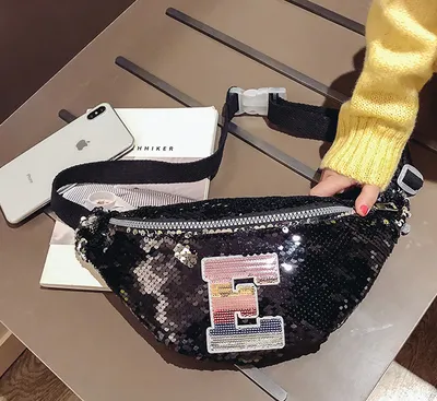 Fanny Pack Korean Children New Trend Sequins Mini Shoulder