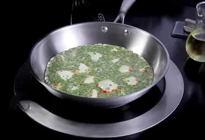 Steel frying pan