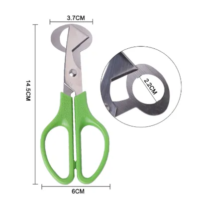 Hot Sale Pigeon Quail Egg Scissor Bird Cutter Opener Kitchen Tool Clipper Cigar Cracker Blade Wholesale Black Color 1pcs