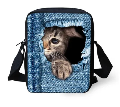 Customized Image Vintage Anime Punk Printing Cool Small Messenger Bags Shoulder Bag Boys Crossbody Bags