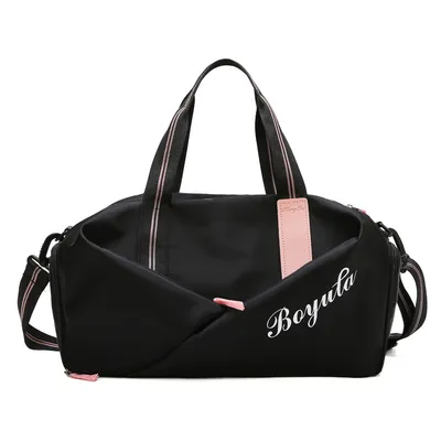 Sports gym bag women's wet and dry shoes