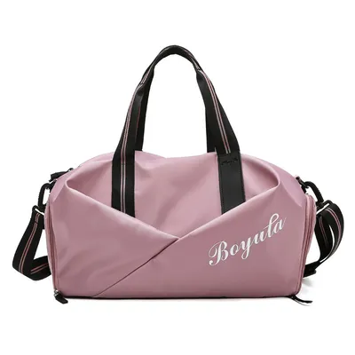 Sports gym bag women's wet and dry shoes