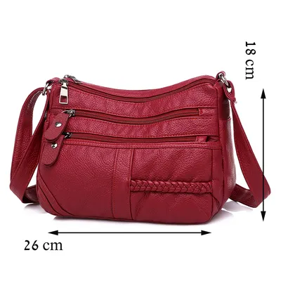 Fashion Women Soft Leather Shoulder Bag