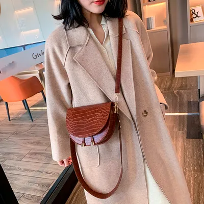 Fashionable wild round bag