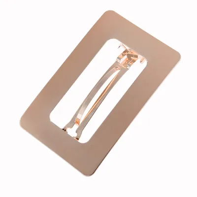 Metal Geometry Square Hair Clips