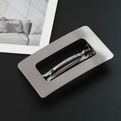 Metal Geometry Square Hair Clips