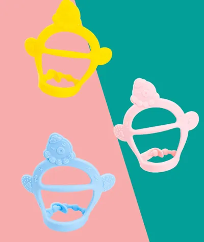 Cartoon Full Silicone Baby Band Bracelet Teether Molar
