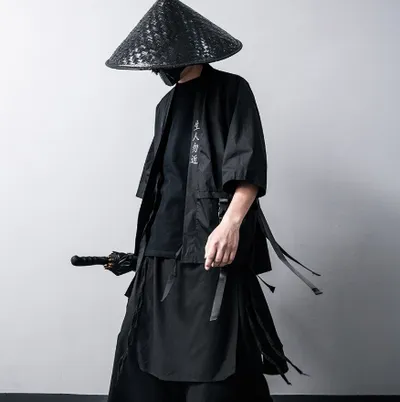 Cotton linen casual robe Hanfu
