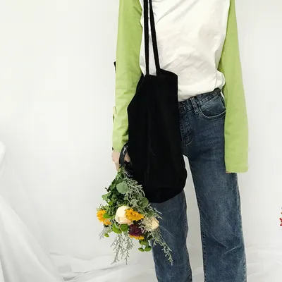 Vintage corduroy shoulder bag