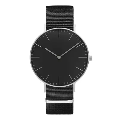 Steel strap watch double needle rose gold ultra-thin quartz men's watch