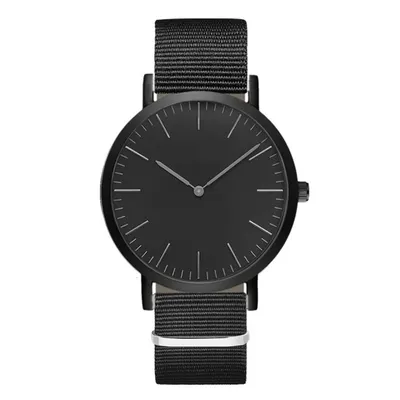 Steel strap watch double needle rose gold ultra-thin quartz men's watch