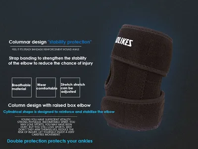 1pcs Adjustable Elbow Pads Spring Sports Protector Safety Codera Cycling Brace