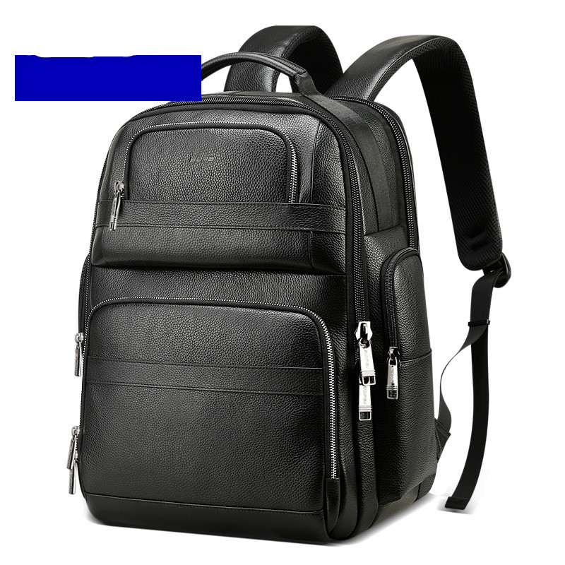Top layer leather backpack