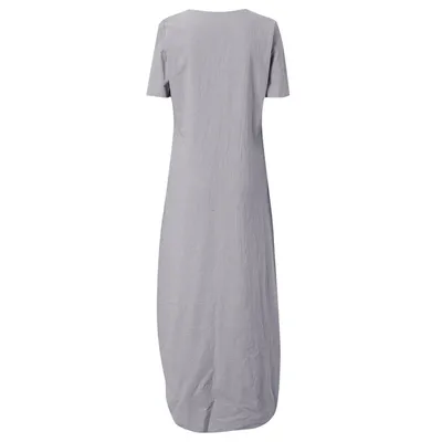Lace Split Short-Sleeve Dress