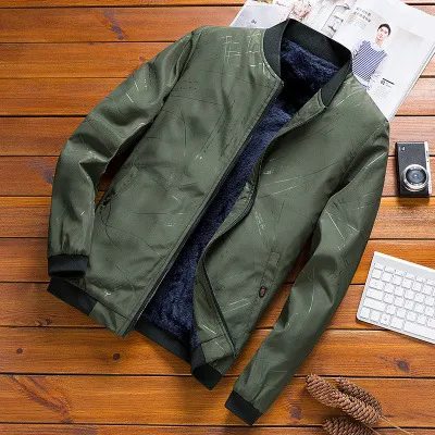 Men's Jacket Stand Collar Trendy Brand Baseball Collar