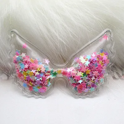 Cartoon PVC Colorful Angel Wings Decoration Accessories