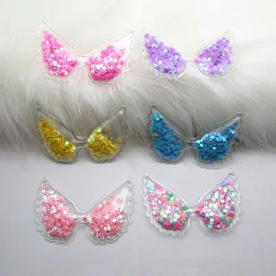 Cartoon PVC Colorful Angel Wings Decoration Accessories