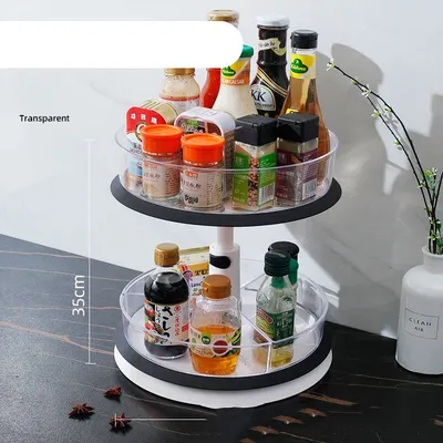 Multifunctional Rotating Shelf For Kitchen Supplies