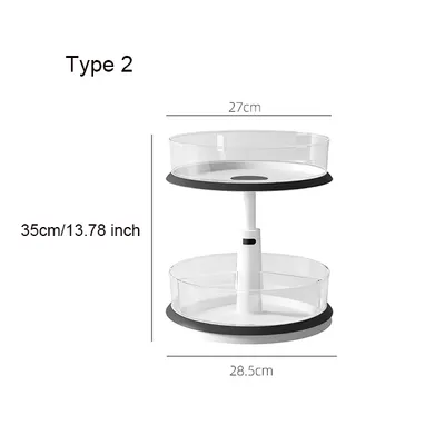 Multifunctional Rotating Shelf For Kitchen Supplies