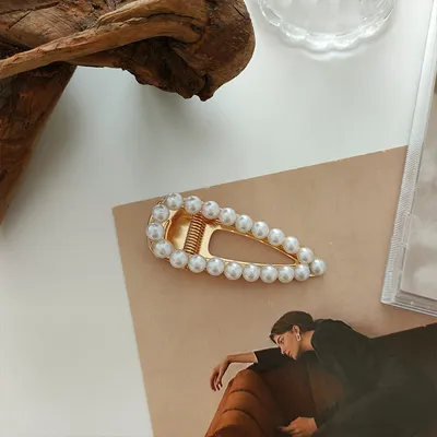 Water drop pearl clip